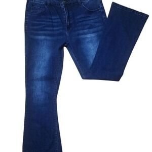 Roswear Womens Dark Blue Bootcut Jeans, Size XL NWT